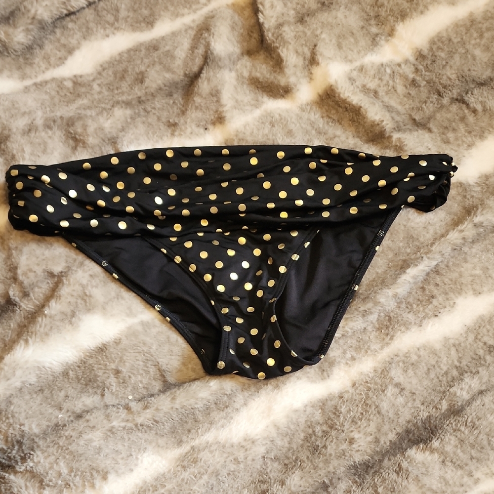 Victoria's Secret Black and Gold Swimwear
